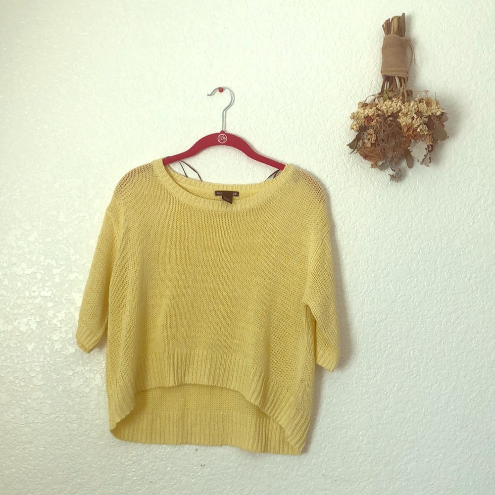 Yellow Knit Top